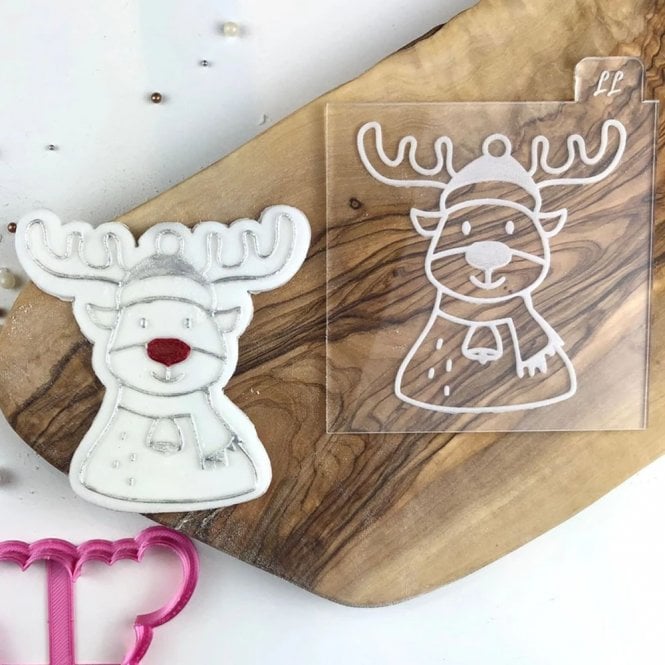 LissieLou Reindeer Cookie Embosser