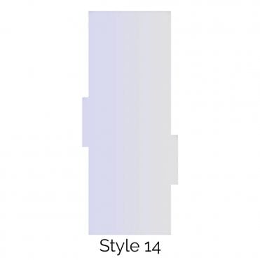 Style 14 Double Edged Cake Scraper Acrylic