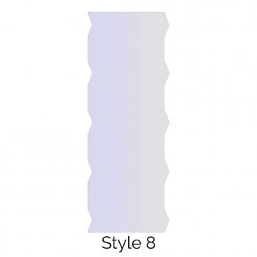 Style 8 Double Edged Cake Scraper Acrylic