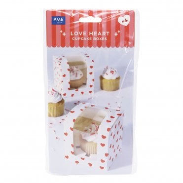 Love Hearts - Valentines Treat Boxes - Pack of 4