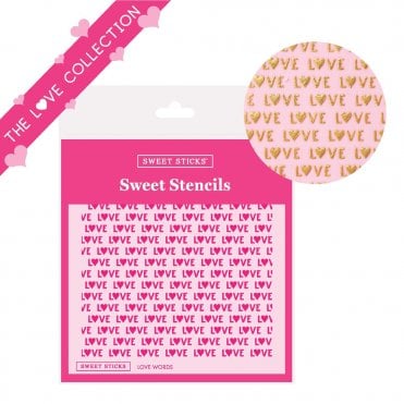 Love Words Stencil
