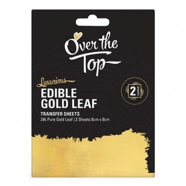 Luxurious Edible 24K Gold Leaf Transfer Sheets