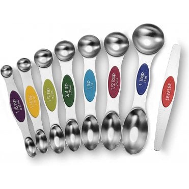 Magnetic Measuring spoons set with leveller
