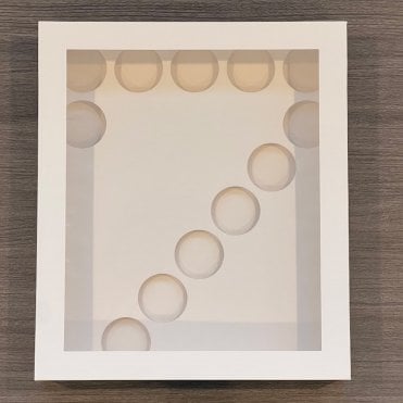Number 7 - Deluxe White Number-Shaped Cupcake Box - Holds 12 Cupcakes