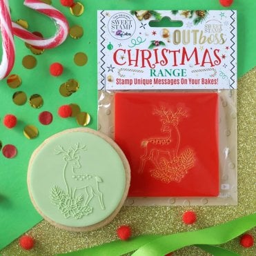 Outboss Christmas - Floral Reindeer - Outboss Expressions For Cupcakes & Cookies