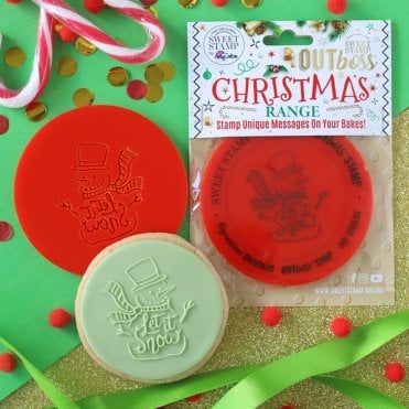 Outboss Christmas - Let It Snow SNOWMAN - Outboss Expressions For Cupcakes & Cookies