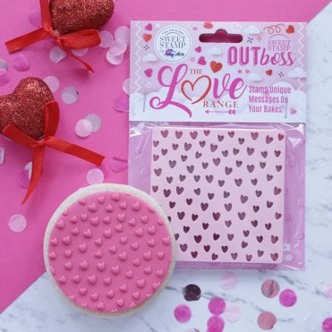 OUTboss Love - Cute Heart Pattern - Cookie Embosser