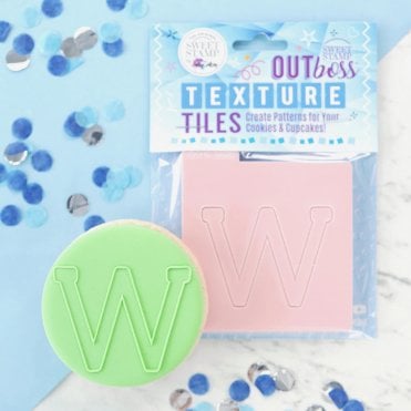 OUTboss Texture Tiles - Varsity Monogram - W