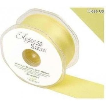 Pale Yellow - Double Faced Satin Ribbon