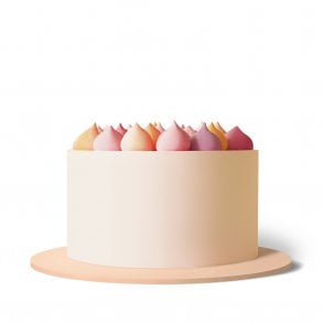 PEACH Round MDF Premium "Slim" Cake Boards 5mm