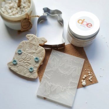 Pine Pattern Present Sack Stamp & Cutter Set