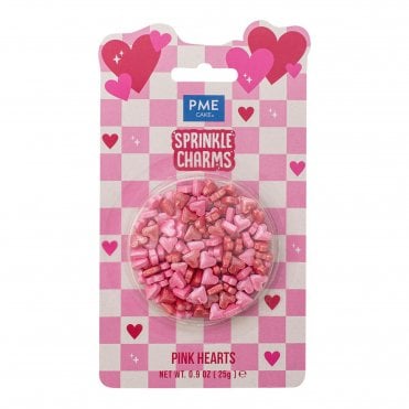 Pink Hearts Sprinkle Charms (25g / 0.9oz)