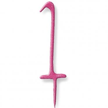 Pink Sparkling Number Candles