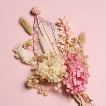 Pink Zephyr Spear Palm Bouquet (Hydrangea)
