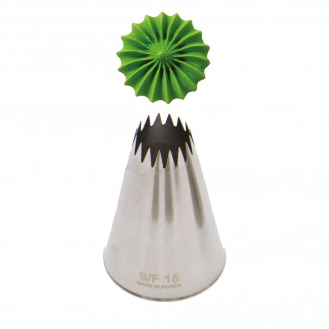 Piping Paradise No. S/F15 Extra Large French Star Piping Nozzle