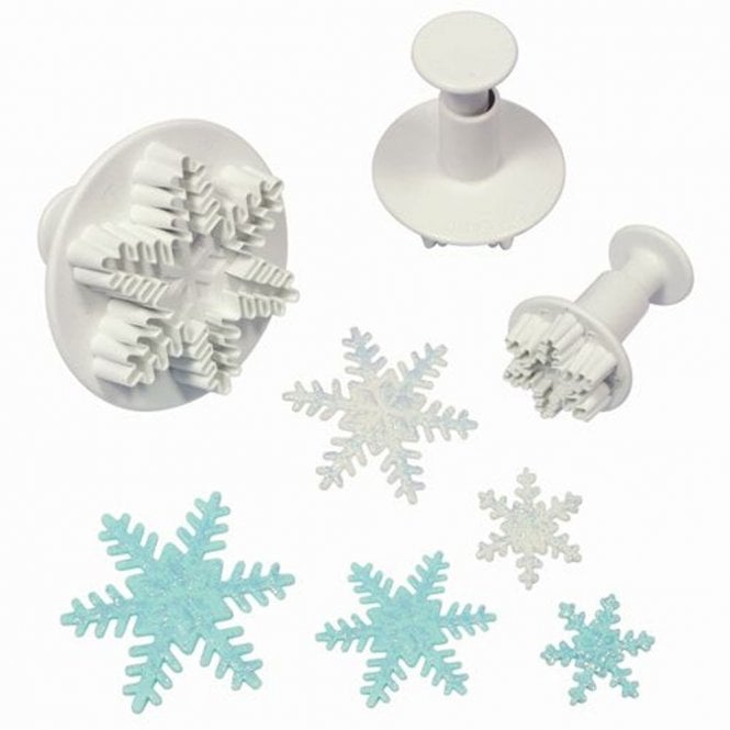 PME Snowflake Plunger Cutter Set Of 3