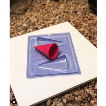 Cone Cake Chocolate Mould - 2 Cavity - 100 x 60 x 30mm