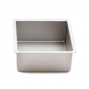 Professional Square Anodised Aluminium Cake Pan - 25 x 25 x 10 cm