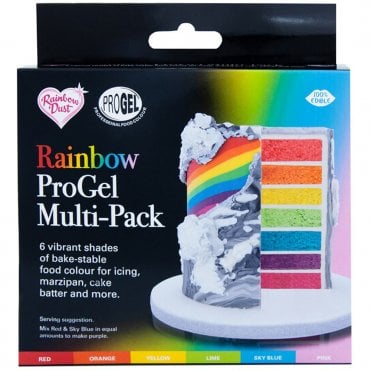 Progel Rainbow Colour Pack Of 6