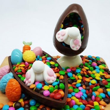 Rabbit Hole Heart Egg Charm - 150g - Special Chocolate Mould