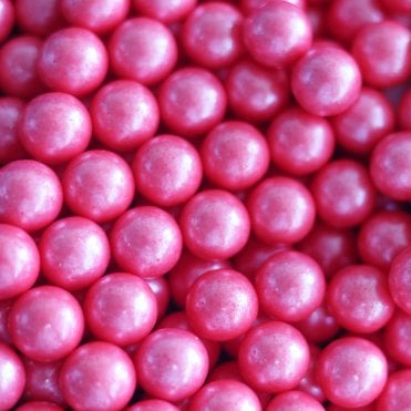 Raspberry Ripple Pearls Edible Sprinkles – 14mm - 80g