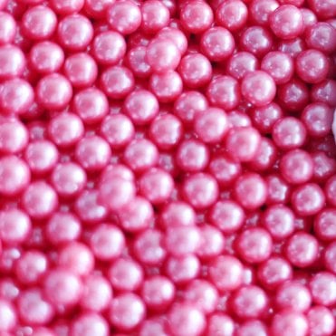 Raspberry Ripple Pearls Edible Sprinkles – 7mm - 80g