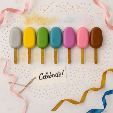 Regency Gold - Glitz Stix Premium Glitter Acrylic Cakesicle Sticks