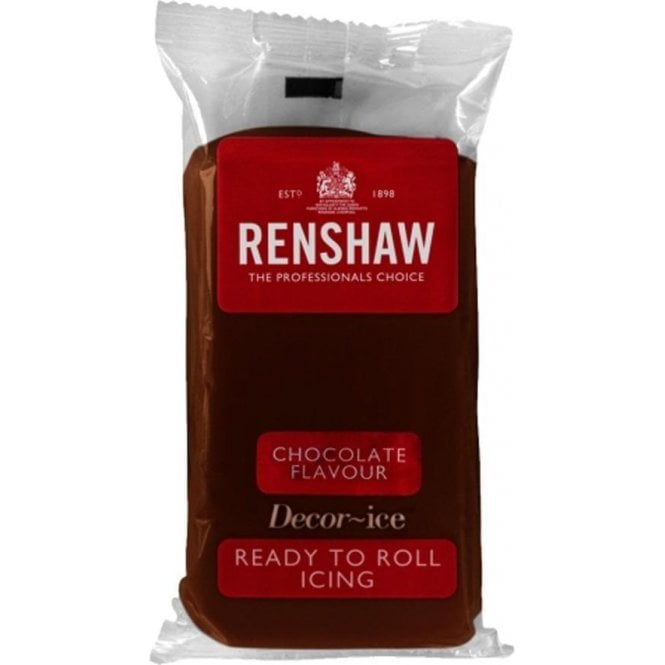 Renshaw Chocolate Flavour Ready To Roll Sugarpaste Fondant Icing