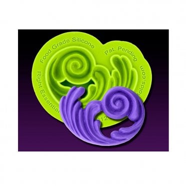 Right Essential Swirl Mold - by Sculpted Scroll Molds