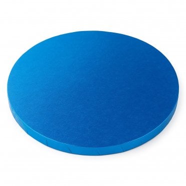 Round Blue Foiled Cake Drum/Board - 12mm Thick