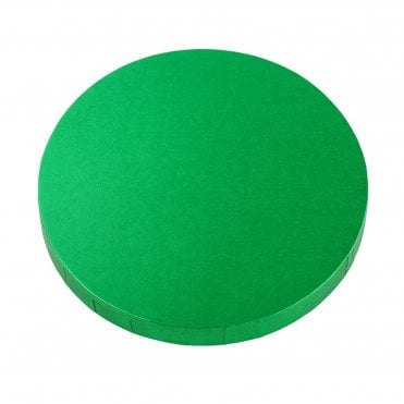 Round Green Foiled Cake Drum/Board - 12mm Thick