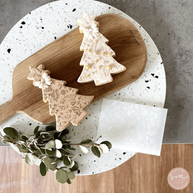 Sarah Maddison Forest Pine Pattern - Cookie Stamp
