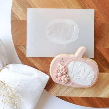 I love you Speech Bubble - Cookie Stamp