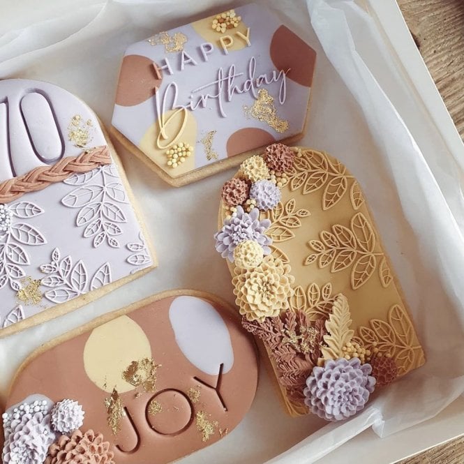 Sarah Maddison Leafy pattern - Cookie Stamp