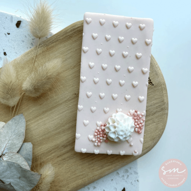 Sarah Maddison Tiny Heart pattern - Cookie Stamp