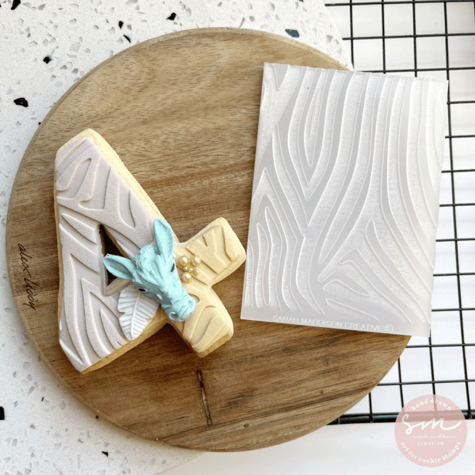 Sarah Maddison Zebra Pattern - Cookie Stamp