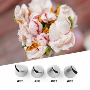 Signature Petal Perfection Piping Tip Collection - Set of 4 (#120, #121, #122, #123)