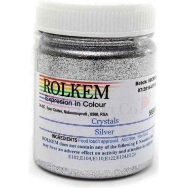 Silver Crystal Craft/Competition Glitter 50g Bulk Pot