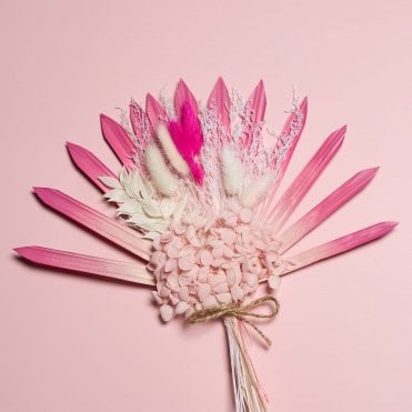 Sizzling Hot Pink Sun Palm Bouquet