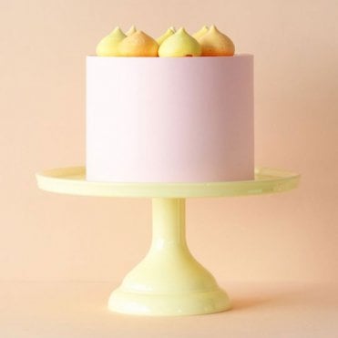 Small Cake Stand - Yellow