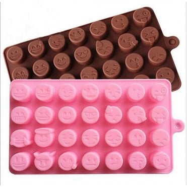 Smiley Emoji's Chocolate Silicone Mould - 28 Cavity