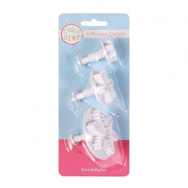 Snowflake Plunger Cutter - Set Of 3