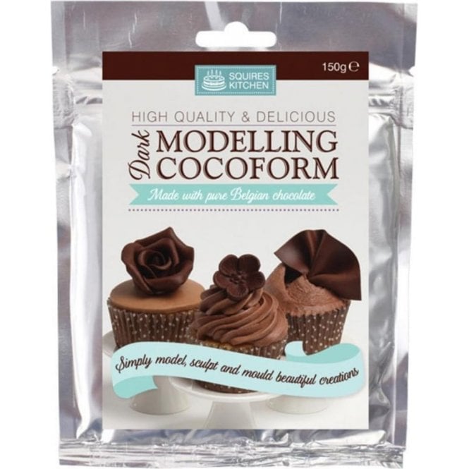 Squires Kitchen Dark Belgian Chocolate - SK Modelling Cocoform - Choose Your Sizes