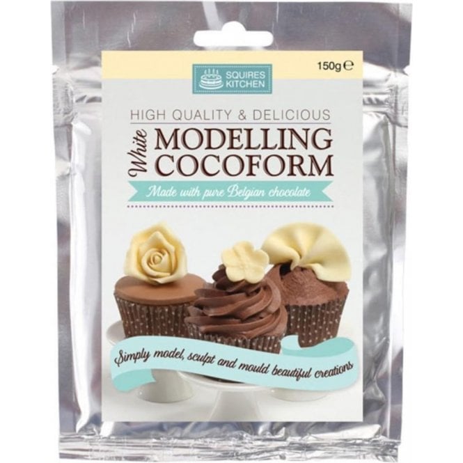 Squires Kitchen White Belgian Chocolate - SK Modelling Cocoform Best Before: 11/09/2025