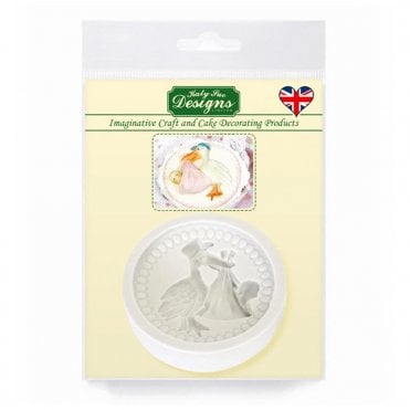 Stork & Baby Topper - Katy Sue Silicone Mould