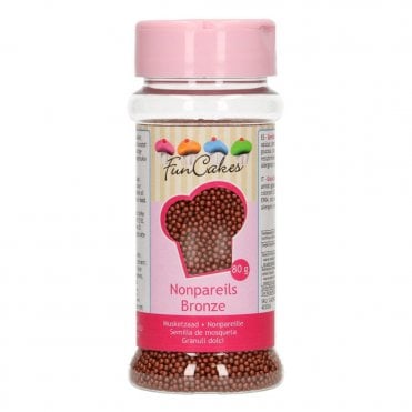 Sugar Non Pareils Sprinkles - Bronze - 80g Best Before 03/31/2024