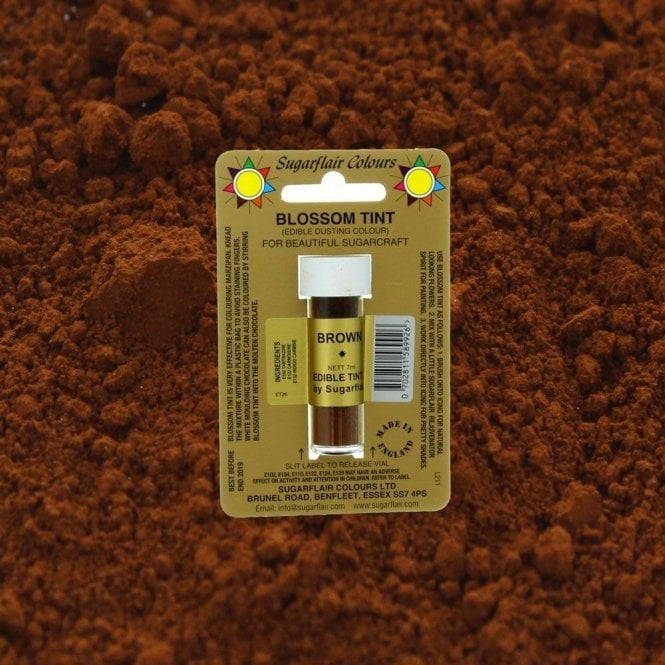 Sugarflair Colours Brown - Blossom Tint Dusting Colour 7ml Vial