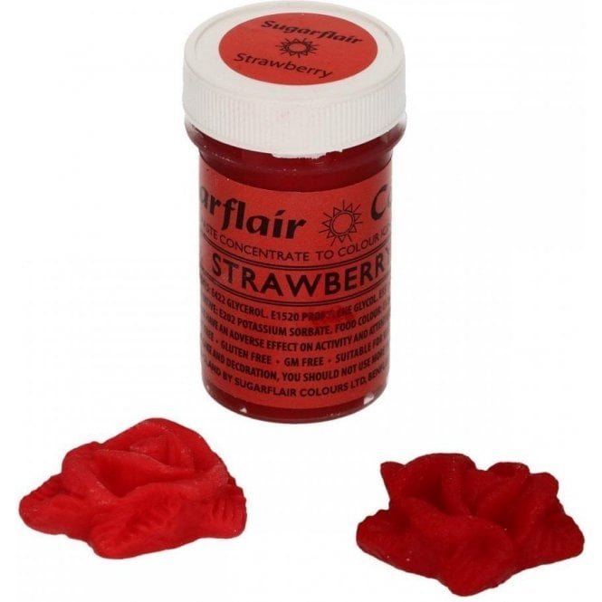Sugarflair Colours Strawberry - Spectral Paste Gel Food/Icing Colouring chose your size