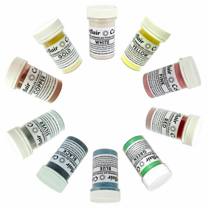 Sugarflair Colours Sugar Sprinkles Food Colour - 20g