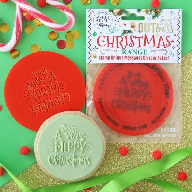 Sweet Stamps by Amy Outboss Christmas - A Very Merry Christmas - Outboss Expressions For Cupcakes & Cookies